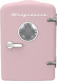 Frigidaire - Mini geladeira pessoal retrô portátil para carro, escritório, quarto, dormitório ou cabine, sem freon, 30 cm P x 18 cm L x