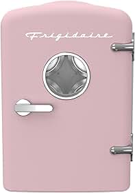 Frigidaire - Mini geladeira pessoal retrô portátil para carro, escritório, quarto, dormitório ou cabine, sem freon, 30 cm P x 18 cm L x