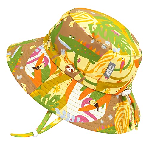 JAN & JUL Quick Dry Sun-Hat with Neck Flap for Swimming Boys' Beach Hat