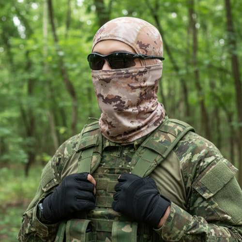 Image of Optifit Balaclava for Men Women, Breathable Print Bandana for Dust Protection & UV Portection Multipurpose All Cover Hat Quick Quick Dry Headband for Riding Cycling Skiing Outdoor Activities