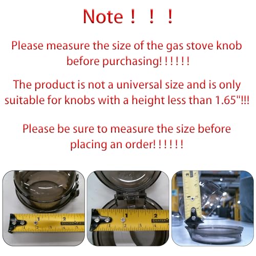Small Size Gas Stove Knob Safety Covers: 6Pcs Child Proof Stove Covers Diameter 0.14 inches, Non-Universal Compact Size Baby Proof Oven knobs Locks for Only Height Under 1.65" - Image 3