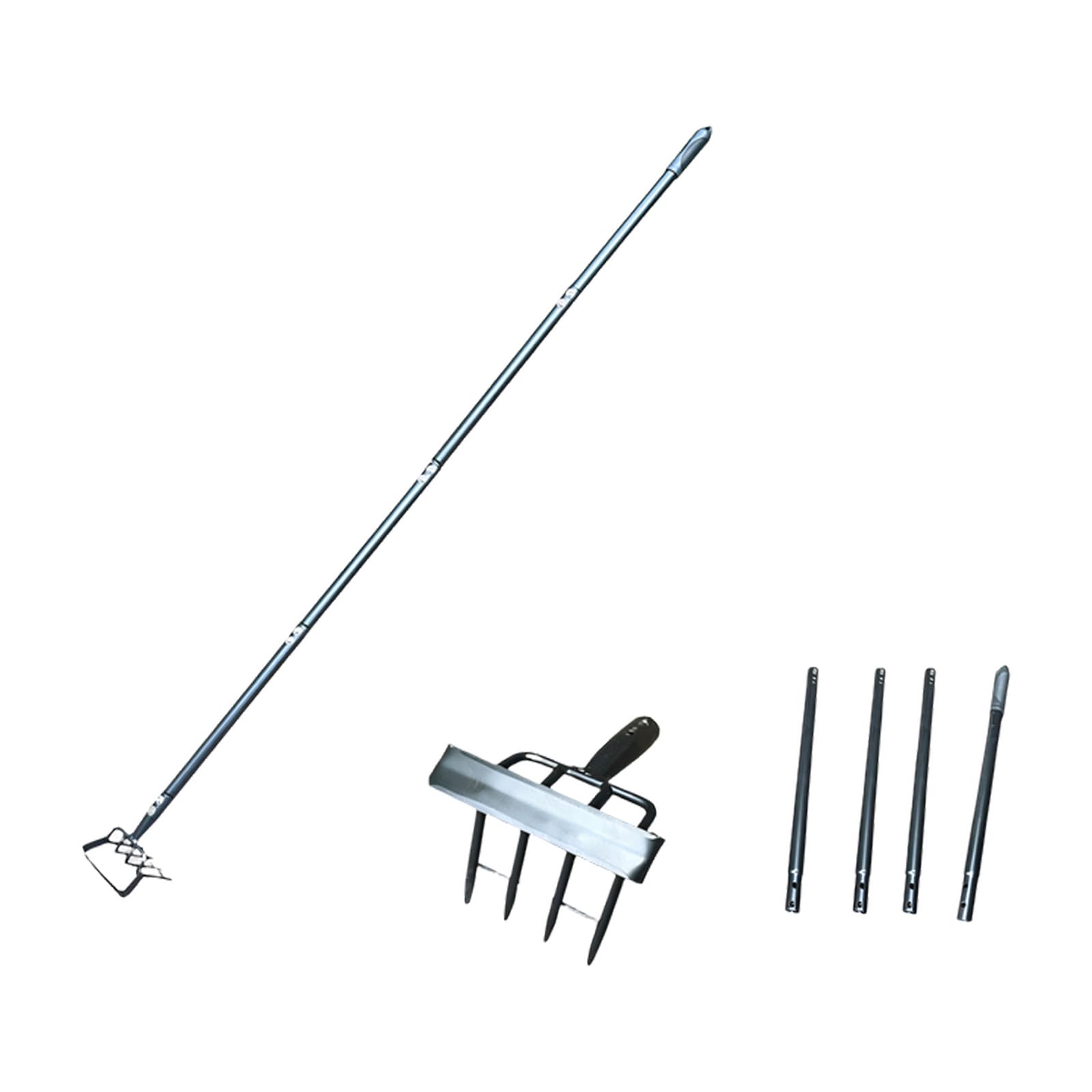 Tsophreniq Head Weeding Tool With Adjustable 63 Inch Handle For Easy Gardening And Soil Preparation Multipurpose Weeder With Scraper For Efficient Yard Maintenance And Comfort