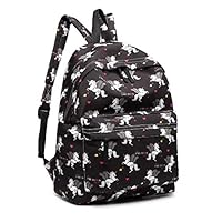 Kono Children's Backpacks Unicorn School Bag Canvas Rucksack for Girls and Boys Fashion Printed Bookbag for Students Teenagers Casual Daypack