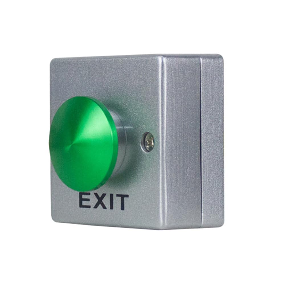 Pinafresa Aluminum Alloy Waterproof for Door Opener Release Button Switch for Door Access Control System Entry Open Functionality B