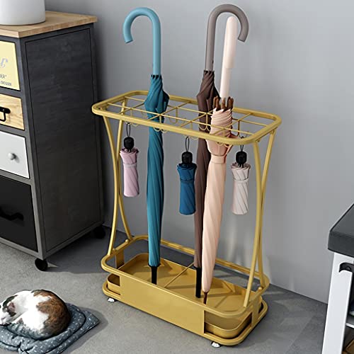 Support de rangement pour parapluies chic en métal noir - 4