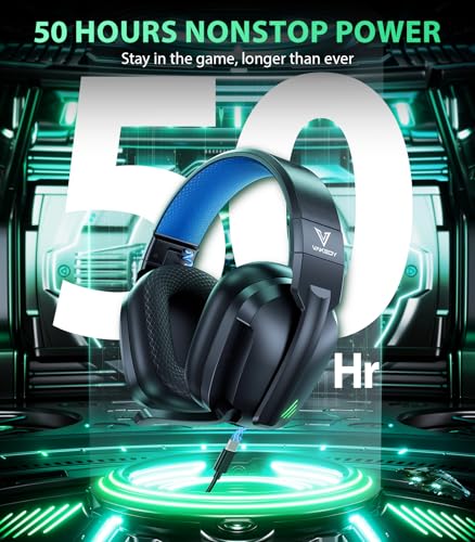 Image of Vakedy Wireless Gaming Headset for PS5,PS4,PC,Switch, 2.4GHz USB & BT 5.4 | Noise Canceling Mic, Lossless Audio-50H Batt, Works with PS4, Mac & Mobile, Ideal for Fortnite & Call of Duty & RGB