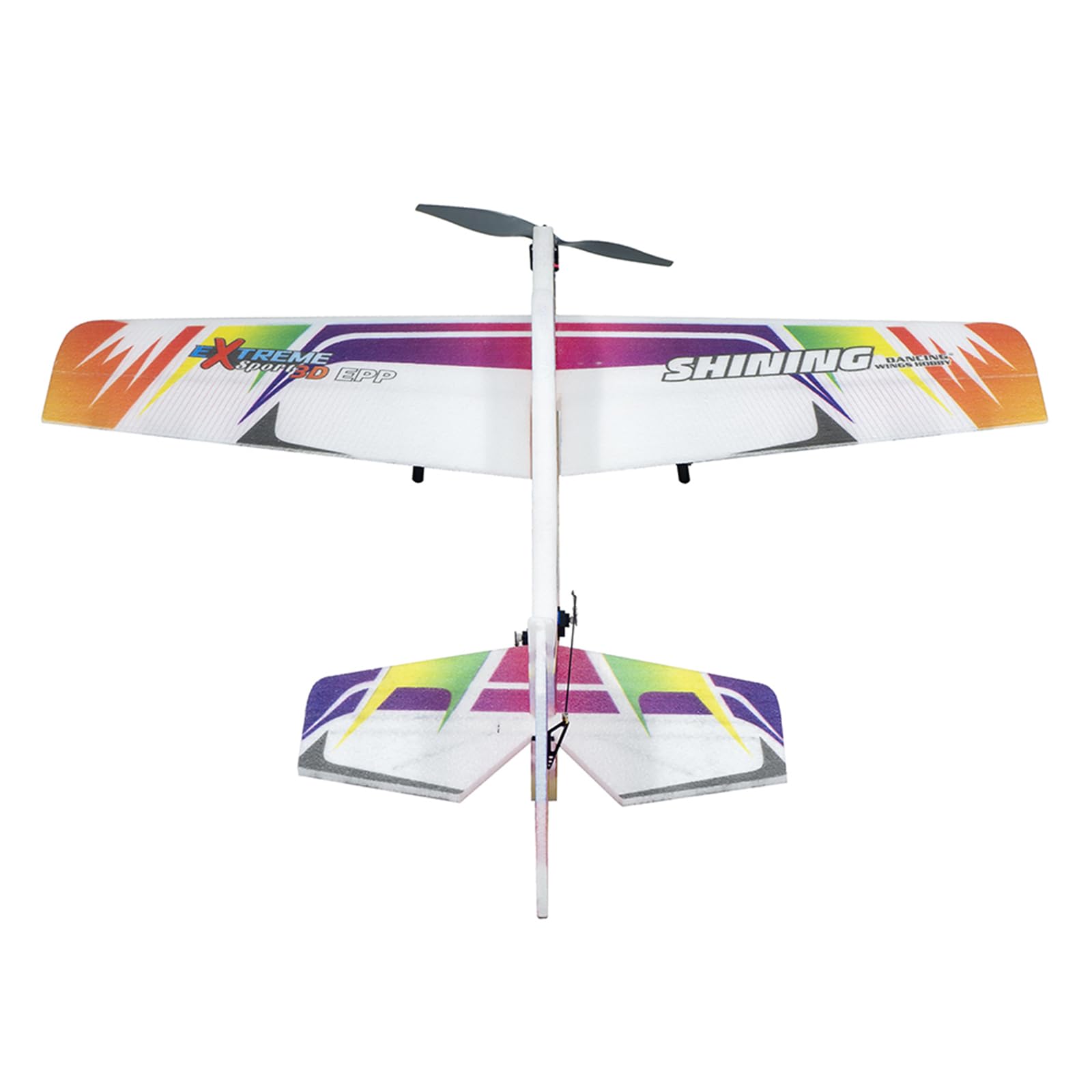 Goolsky Samolot RC, zdalnie sterowany samolot RC Aeroplane E08, Shining 980 mm, rozpiętość skrzydeł 3D, zdalnie sterowany samolot EPP, zestaw ze sztywnymi skrzydłami + Power-Combo – zestaw