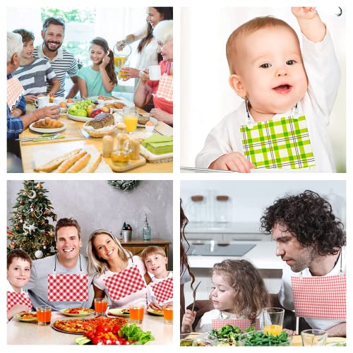 8 Pcs Napkin Clips Bib Holder Clips for Adults Adjustable Napkin Chain for Men Christmas Napkin Holder for Dining Restaurant Hotel - Image 4
