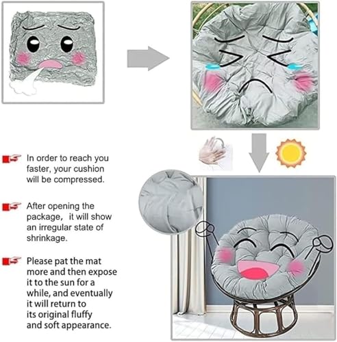 Cojín de asiento Furtable con almohada impermeable Cush de 80 cm 8