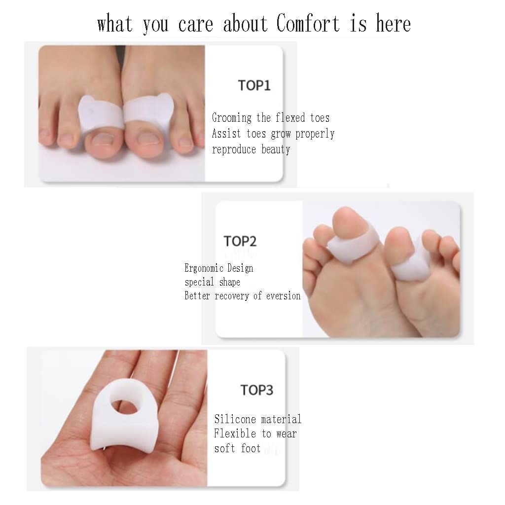 Korektor na haluksy Separatory palców – małoinwazyjny żel palucha koślawego Prostownica dużego palca Ochronna szyna – natychmiastowa ulga w bólu stóp