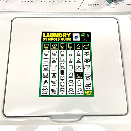 Guía de símbolos para lavandería magneto extra grande 8.5x11 miniatura 6