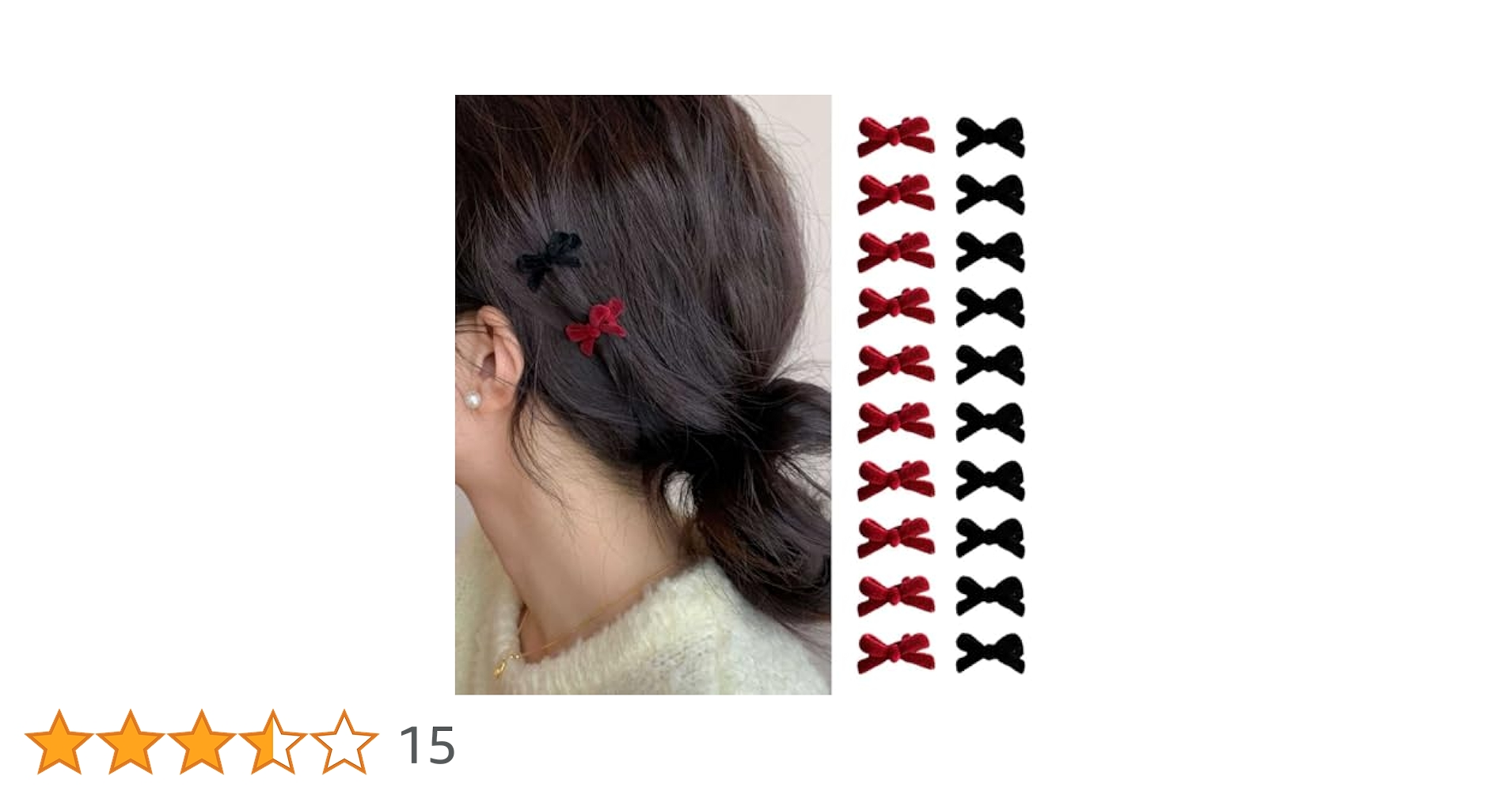 Amazon.co.jp: 蝶結び ヘアクリップ ミニ 20個セット リボン