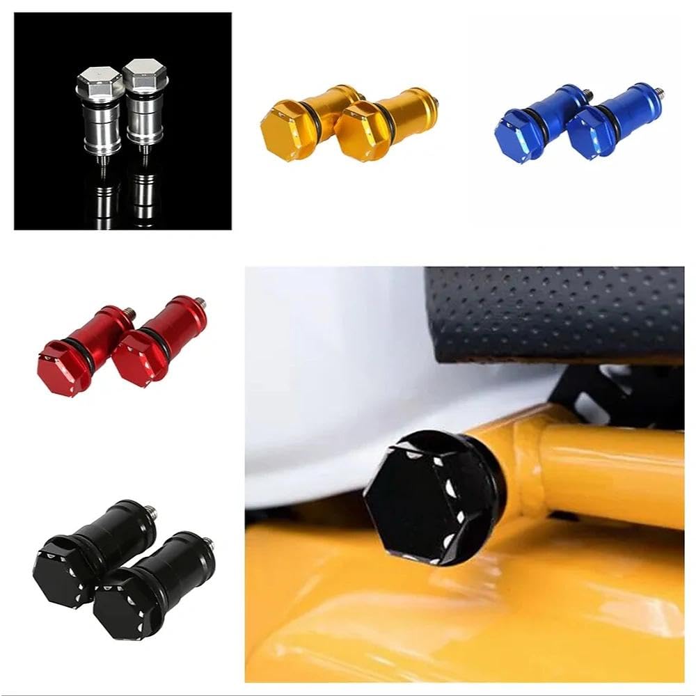 Monkey125 - Bullone esagonale CNC compatibile con Monkey 125 2018-2025, gancio in alluminio per moto, viti per sedile, coperchio del telaio, copertura decorativa (nero)