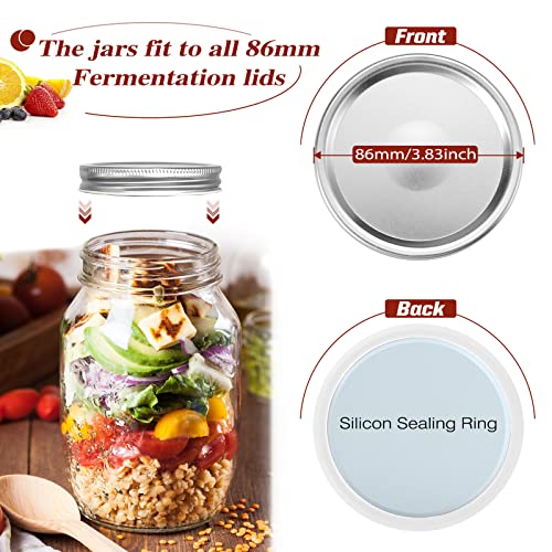 YUEYEE Einmachgläser 1L,Vorratsgläser mit Deckel,Mason Jars zum Gären, Einmachgurken,Tomaten,Marmelade,Lagerung Nudeln… - Image 4
