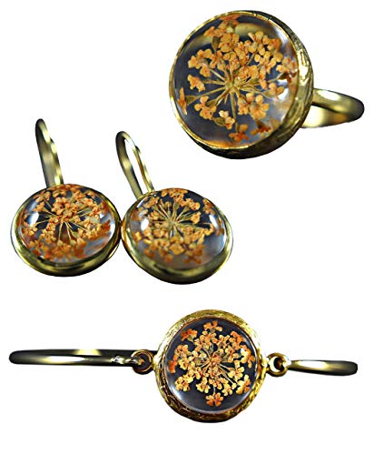 Bangle et anneau en laiton durable contre les bijoux sans âme