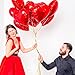 Valentine's Day Red Heart Balloons - PACK of 12-18inch Red Foil Ballon Heart Helium Balloons Wedding Happy Birthday Baloon Valentines Day Baby Shower Supplies