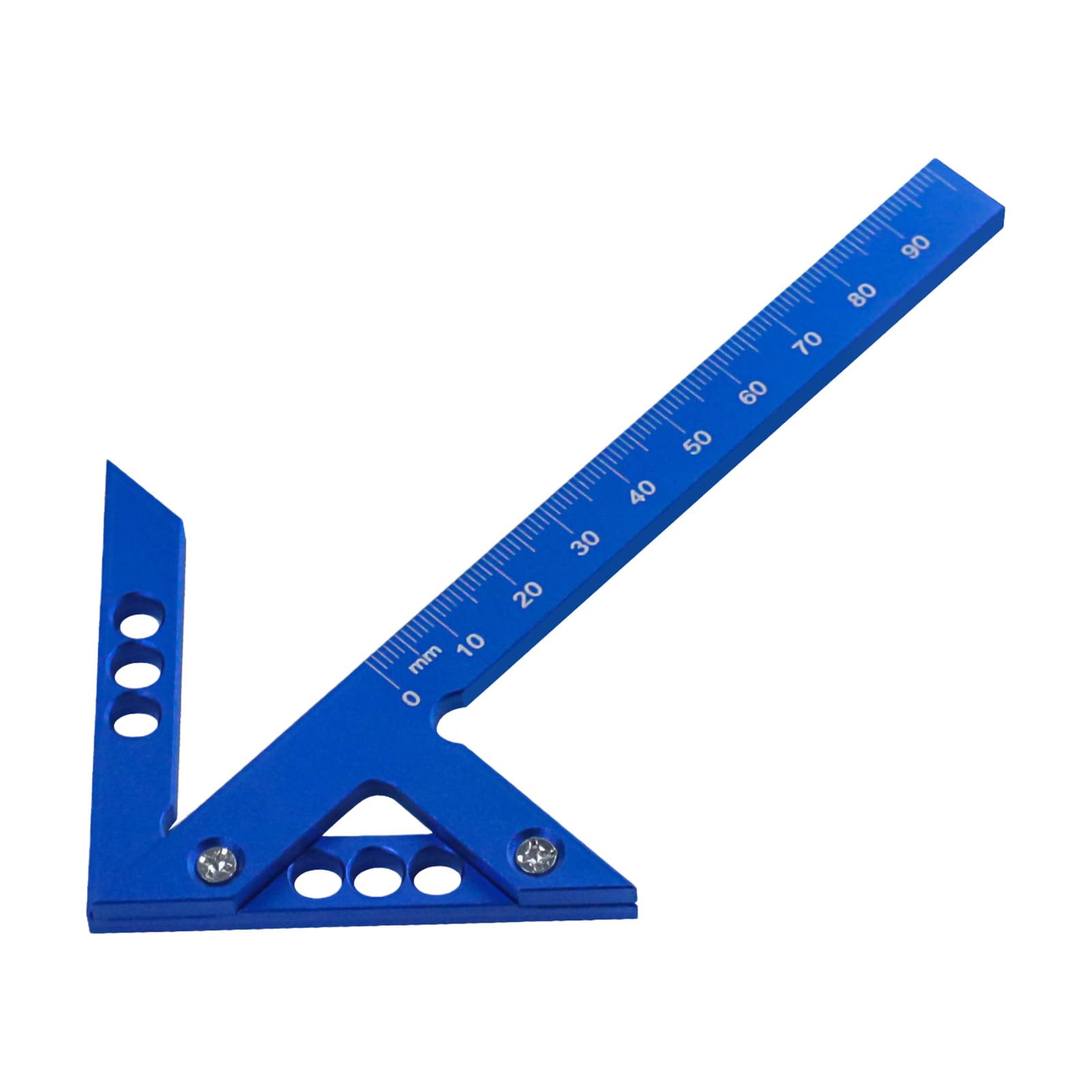 Zbiianxer Blue Metric Professional Aluminum Marking Gauges Lightweight Woodworking Measuring Tool For Accurate & Angles Measurement Aluminum Mixture Woodworking Measuring King