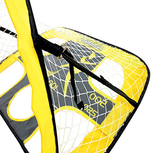 Kickmaster Pop-Up Goals and Target Shots - Versatile 2-in-1 Soccer Goal Set - Easy Setup and Foldable Design - Includes Carry Bag - Suitable for Outdoor Play - Age 5+ - Image 7