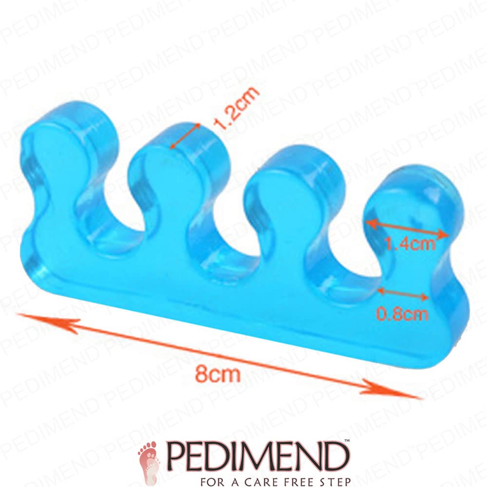 Pedimend Zehenspreizer für Ballenzehen, reduziert das Risiko von Ballenzehen/Hammerzehen/Plantarfasziitis, 6 Stück