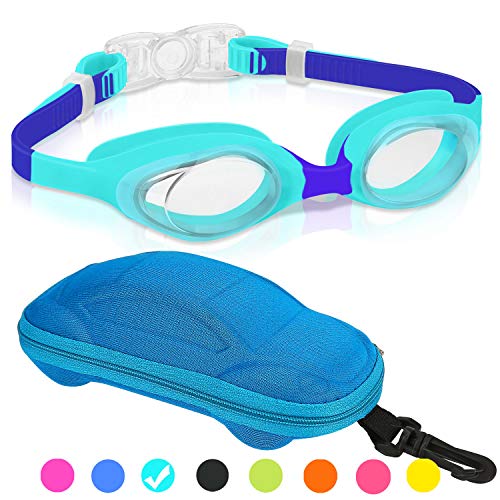 Kids Swim Goggles, Swimming Goggles for Boys Girls Kid Age 3-12 Child Colorful