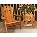 Creekvine Designs Cedar Country Hearts Adirondack Chair Finish: No Finish