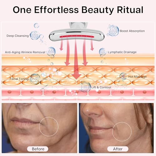 VRAIKO 7-In-1 Face Beauty Massager & Collagen Jelly Cream Duo, Jawline Lifting & Sculpting Tool with Hydrating Collagen Booster Gel for Improving Firmness Elasticity and Nourishment - Image 3