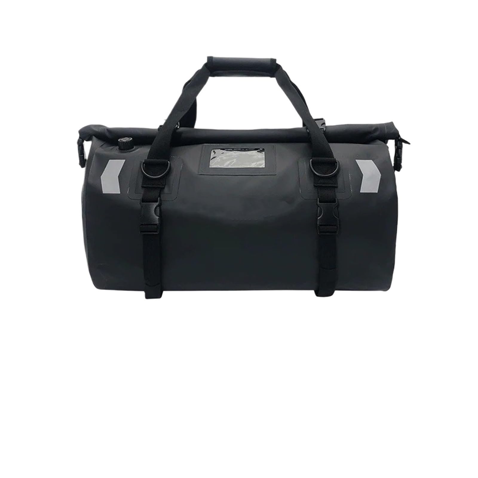 Borsa Viaggio Per Bagagli Impermeabile Moto Nero Carbonio Zaino 40 / 66L Borse Da Sella Per Moto(40L-Black)