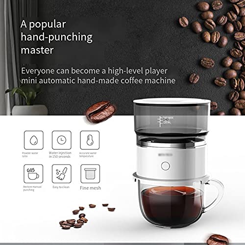 DAGONGREN Kaffeemaschine Mini Tragbare Kaffeekanne intelligent Automatischer Mini-Tropf-Topf-Hand-Brau-Kaffeemaschine… – Bild 8