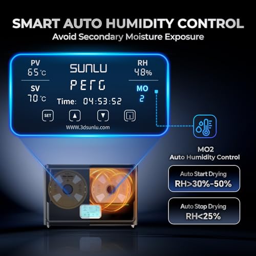 2024 SUNLU Official Filament Dryer Box S4 and YOOPAI Filament Storage Bag Vacuum Kit-20Pack