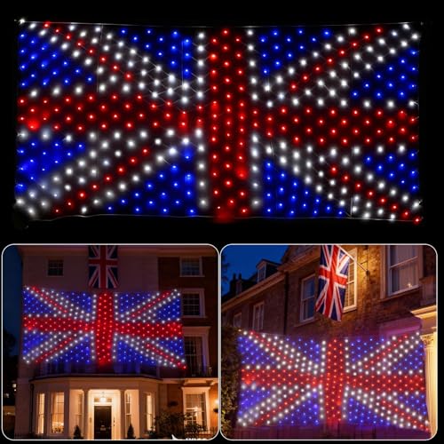Drapeau britannique 384 LED illumination puissante et étanche