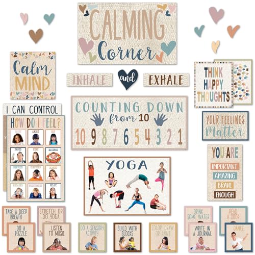 Image of Teacher Created Resources Everyone is Welcome Calming Corner Bulletin Board (TCR7118)