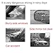 Foseal HD Transparent Nano Coating Rainproof Film for Car Rear View Mirror, Oval (5.31