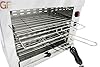 Gasfrit Grille-pain électrique industriel à quartz 2 étages, 3000 W, acier inoxydable, grille et plateau ramasse-miettes amovibles, usage professionnel hôtellerie