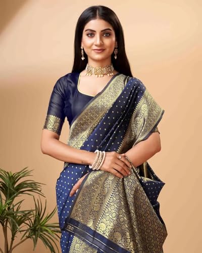 Image of Avantika Fashion Women's Kanjivaram Soft Silk Banarasi Sarees With Blouse Piece