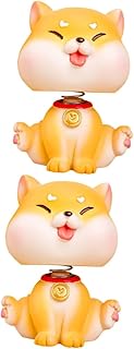 Toyvian 2 Peças Enfeites De Cachorro De Desenho Animado Em Miniatura Brinquedo De Cachorro Pequeno Brinquedo De Animal De Estimação Decoração De Filhote De Cachorro Estátua De Cachorro De