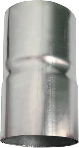 Adaptador universal de escape de acero inoxidable de 2.125 pulgadas a ID 2.125 pulgadas (2 18 pulgadas), longitud total 3.6 pulgadas