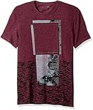Calvin Klein Jeans Men's Distress Ombre Box Ck Logo Crew Neck T-Shirt