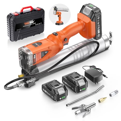 TaskStar Pompe a Graisse Electrique: 10000 PSI, 3 Embout Pompe