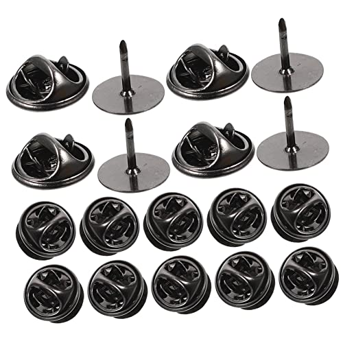 Veemoon 50Sets Locking Pin Backs for Crafts Durable Pin Holder for Brooches Hats and Accessories Smooth Opening Easy to Use for Tie Tacks and Jewelry Making