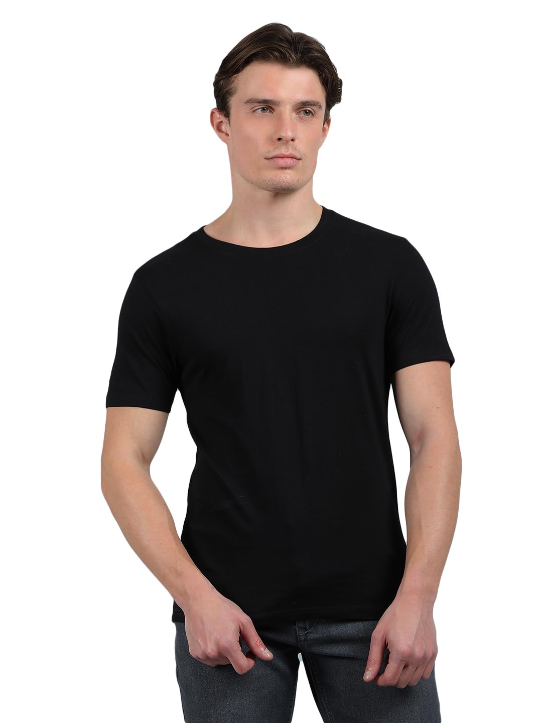 dollar Pack of 1 Cotton Solid Men Tshirt-picture-24