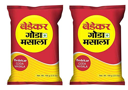 Bedekar Arvachin Goda Bay, Cinnamon, Ginger, Sesame, Flowers Masala - 200 Grams (100 Grams X 2 Nos)