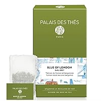 Vista 1 de Palais des Thés - Blue of London - Té negro Earl Grey, Bergamota y Aciano - Bolsitas de té prémium, sirve para 20 tazas