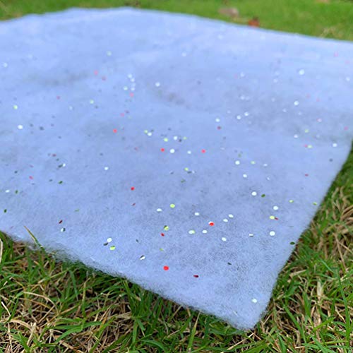 KESYOO Cobertor de Neve de Natal Rolo de Tapete de Neve de Algodão para Decoração de Neve Artificial