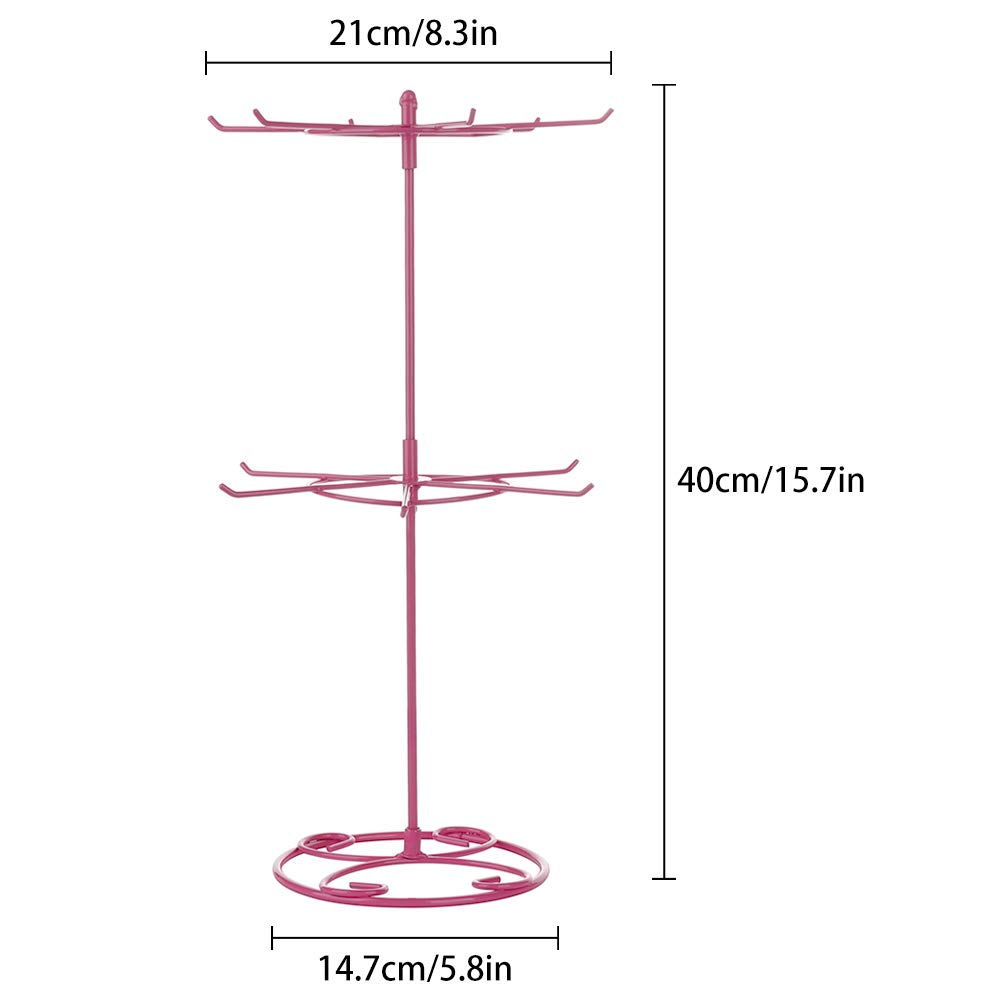 Amazon｜SUIE 2段回転ジュエリーディスプレイスタンド、メタル