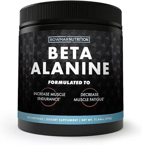 Bowmar Nutrition Beta alanina polvo de beta alanina suplemento de entrenamiento sin sabor