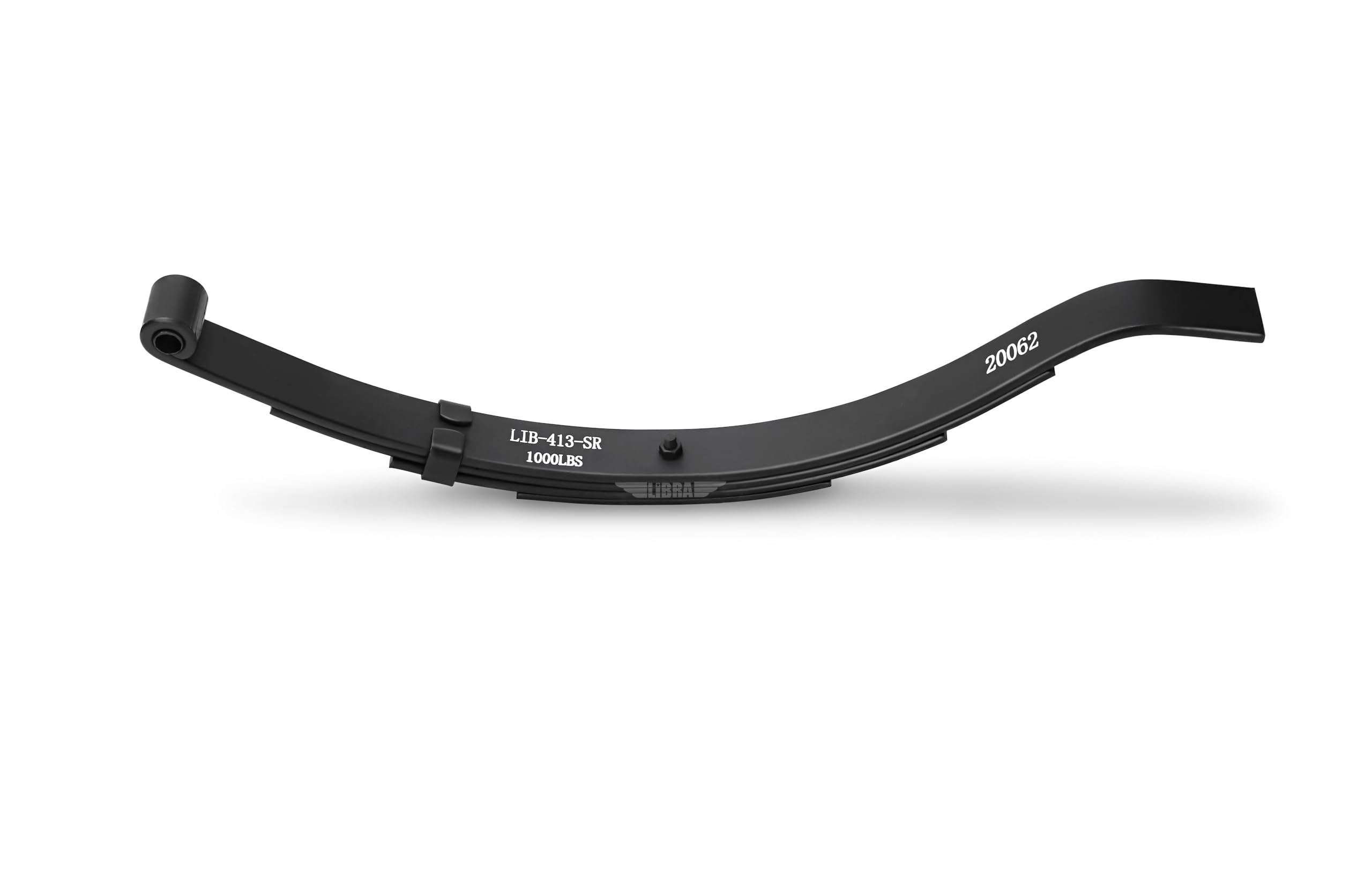 LIBRA Trailer Leaf Spring 4 Leaf Slipper 1000lbs Cap for 2000lbs Axle & U Bolt Kit