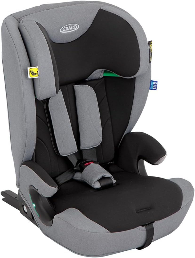 Energi i-Size R129 ISOFIX/Top Tether Harness Booster 76-150cm (15 Months to Approx.. 12 yrs). Harness Mode 76-105cm (15 Months to 4 yrs), Highback Booster Mode 100-150cm (3.5 to 12 yrs), Meteor