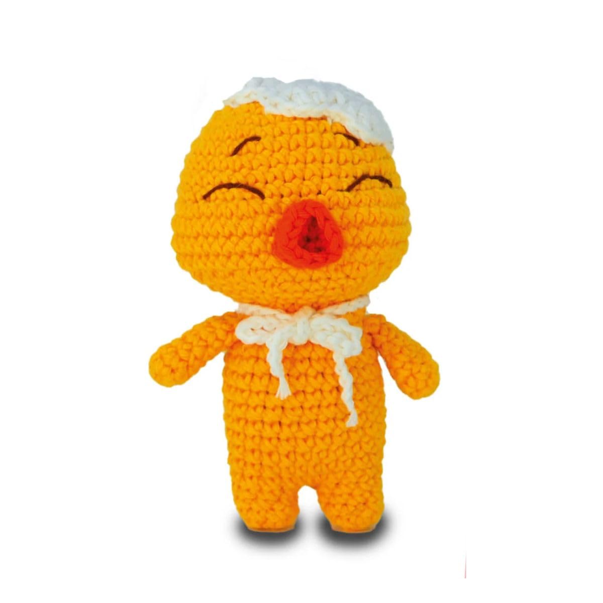 KNITTY CRITTERS – Easter – Little Chick| Beginner-Friendly Crochet Craft Kit with Recycled Yarn