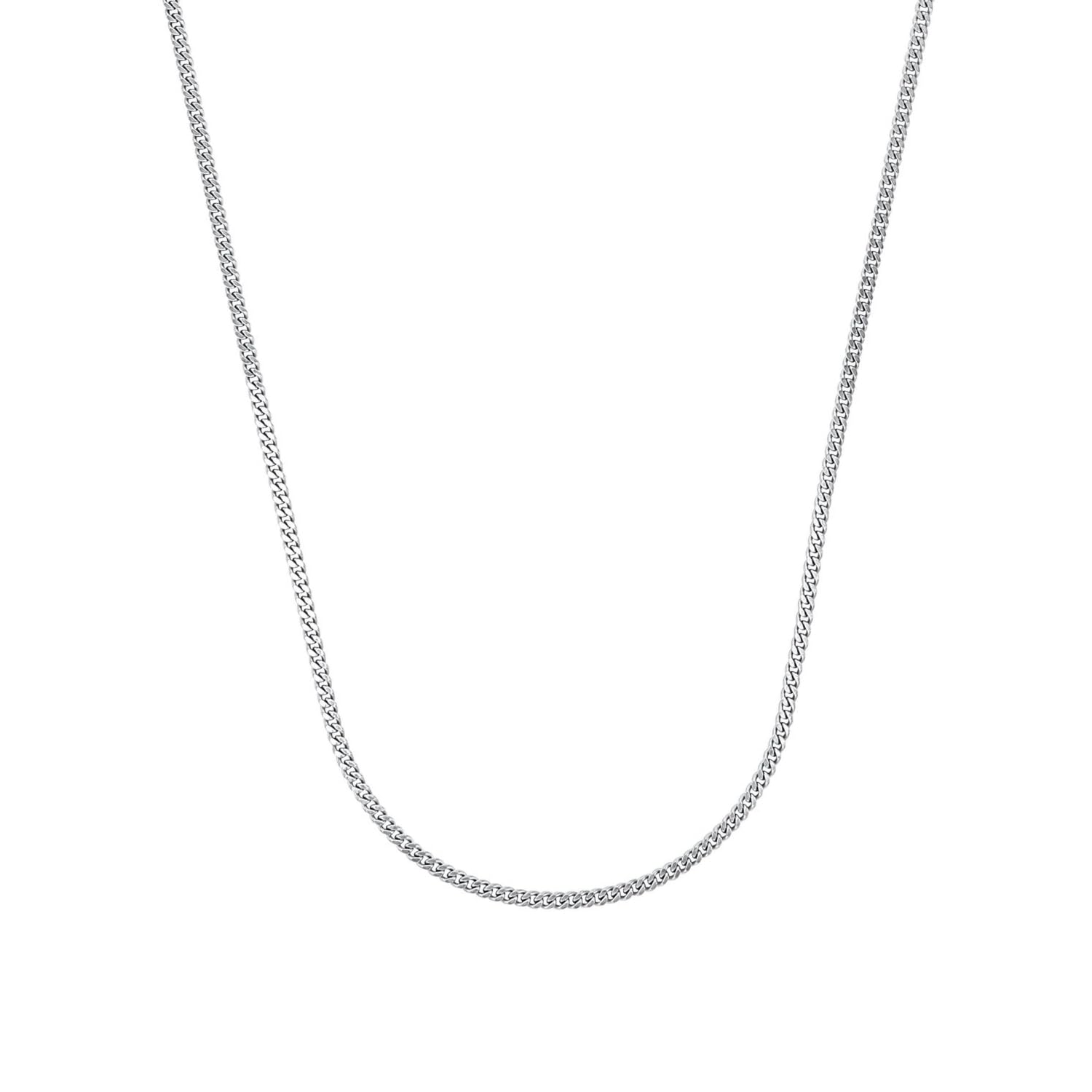 Amor Collier 925 Sterling Silber Unisex Damen Herren Halsschmuck, 50 cm, Silber, Kommt in Schmuck Geschenk Box, 2017497