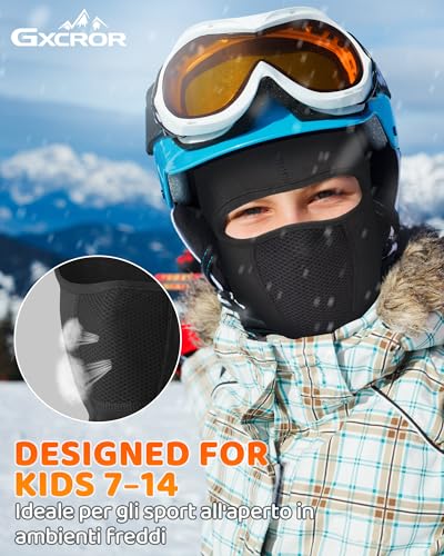 Image of GXCROR Balaclava Ski Mask for Men & Women, Winter Face Mask Cold Weather Windproof Thermal Motorcycle Snowboard Cycling